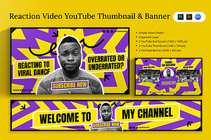 Reaction Video Youtube & Canva, a Social Media Template by Attype