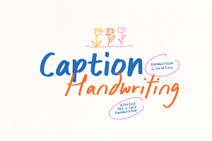 Caption Handwriting - Cute Font Duo, a Handwritten Font by Sarid Ezra