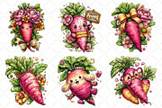 Whimsical Floral Easter Carrot, an Illustration by Black Bird Studio (Thumbnail 2 of 6)