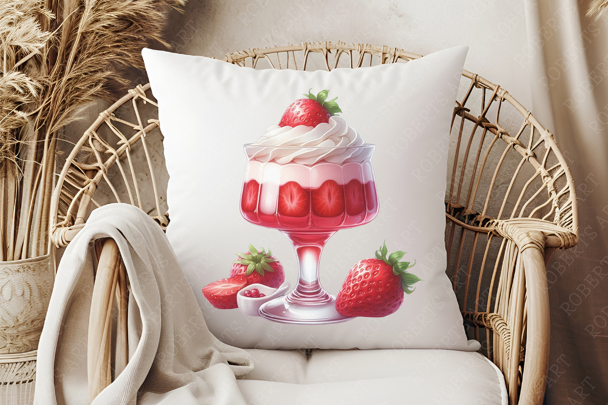 Pudding Watercolor Cliparts, an Illustration by RobertsArt (Photo 8 of 8)