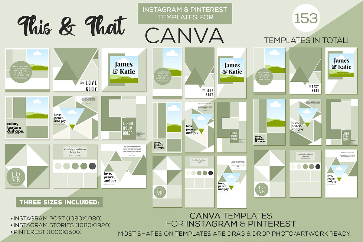 Canva Social Media Templates, a Templates & Theme by Studio Kitsch (Photo 1 of 9)