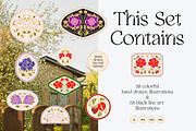 SENTIMENTAL Hand Drawn Whimsy Floral, an Object Graphic by Artflorara (Thumbnail 2 of 13)