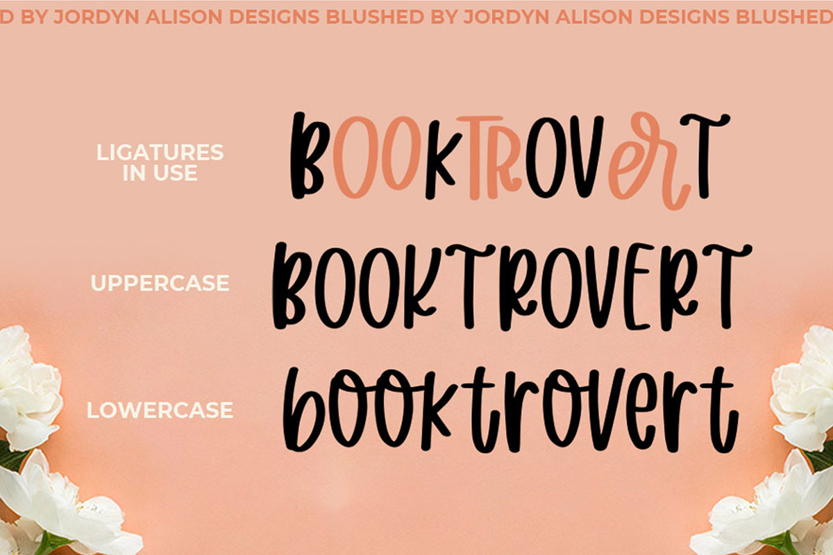 Blushed, Thick Marker Font, a Handwritten Font by Jordyn Alison Designs (Photo 8 of 8)