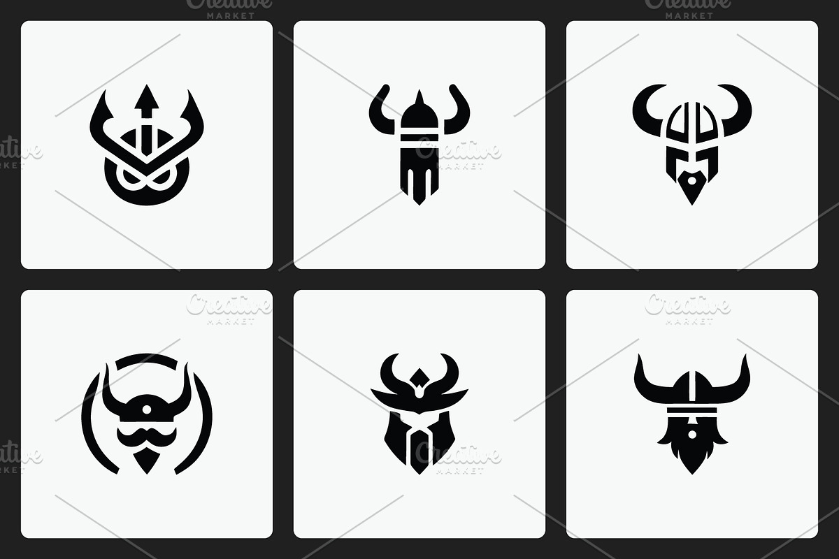 Viking Warrior Icons Bundle, a Solid Icon by Vectorium Studio (Photo 1 of 2)