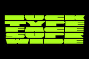 Buck Heavy, a Font by Here  FF (Thumbnail 1 of 20)