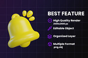 Essential UI 3D Icons, an Object Graphic by Artnivora.Std (Thumbnail 3 of 4)