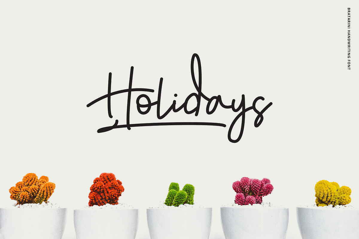 Bratarini - a Handwriting Font preview 5