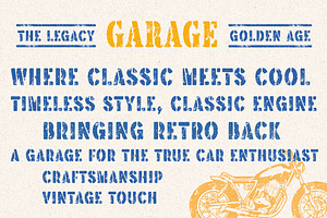 Brother Garage - Display Font