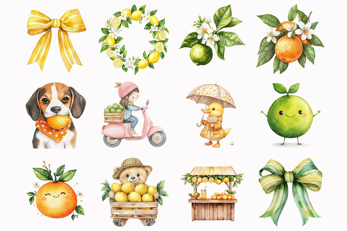 Citrus Fruit Clipart, an Illustration by Design Market (Photo 5 of 5)