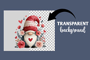 Whimsical Valentine's Gnome Clipar, an Illustration by Designworld (Thumbnail 3 of 3)