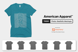 American Apparel TR301 Shirt Mockups