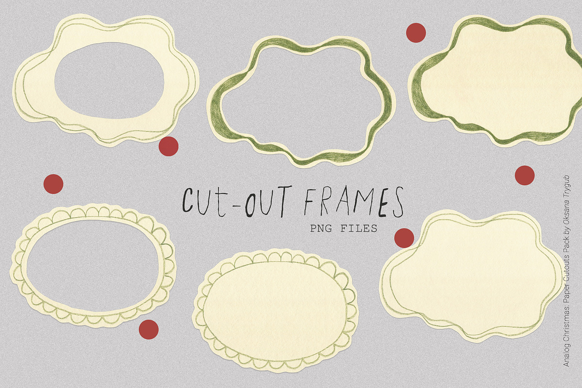 Analog Christmas: Paper Cutouts Pack, an Object Graphic by Oksana Trygub (Photo 8 of 13)