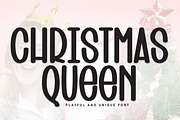 Chirtmas Queen | Script Font, a Script Font by Scratchones (Thumbnail 1 of 8)