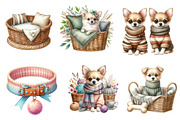 Cozy Chihuahua Clipart, an Illustration by CreationArt (Thumbnail 5 of 6)