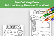 190 Flags Coloring Book for Kids PDF, an Education Illustration by Mohammad Sarfaraz (Thumbnail 11 of 13)