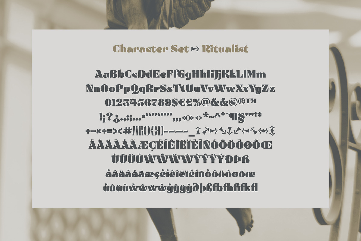 Ritualist, a Font by Justin Penner (Photo 7 of 7)