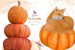 Fall Graphics, Fox And Girl 016