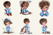 Quirky Cute Little Boy Clipart, an Illustration by DreamCafeArt (Thumbnail 2 of 6)