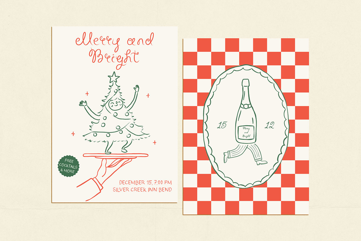 Whimsical Christmas Clipart Bundle, a Seasonal Illustration by Ayya Studio (Photo 8 of 21)