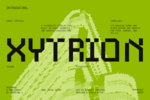 Xytrion - Modular Futuristic Sci-Fi, a Font by Indotype Foundry