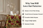 Jeweled Pomegranates Patterns, a Pattern Graphic by Ninterints (Thumbnail 4 of 6)