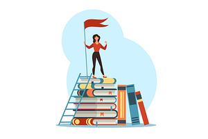 Educational achievements. Strong, an Object Illustration by YummyBuum