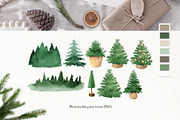Christmas watercolor clipart set, a Decorative Illustration by Color Hugs Art (Thumbnail 7 of 12)