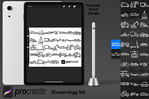 Vehicle Travel Icons Set 1 Procreate