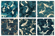 Petrol Koi Pond Japanese Texture, a Texture Graphic by Dream Creation (Thumbnail 5 of 6)