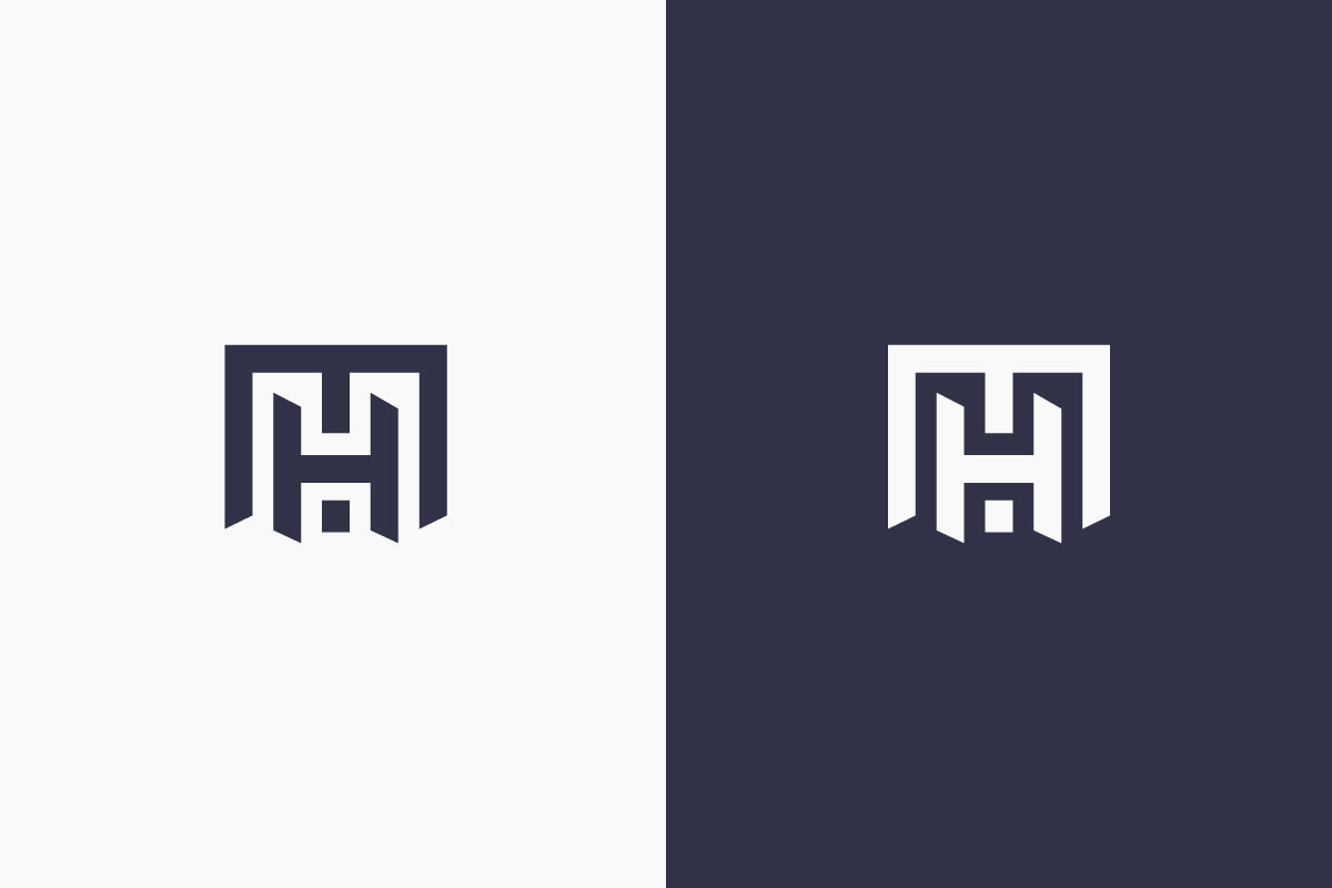 Modern Geometric MH Letter Mark Logo, a Branding & Logo Template by arhabib (Photo 11 of 12)