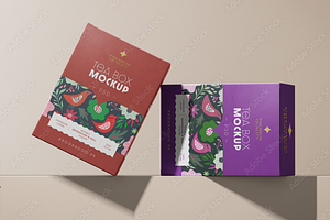 Tea Box Packaging Mockup