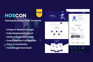 Hoscon - Hosting HTML Template