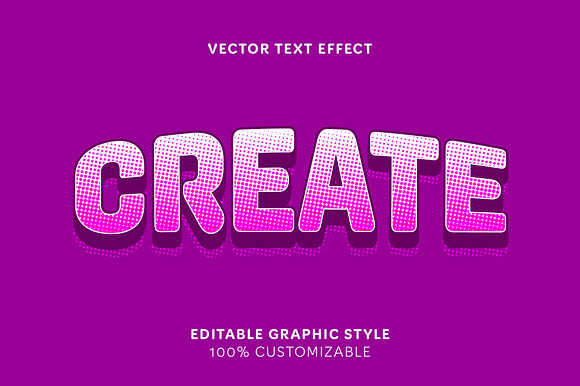 Bold Comic Halftone Text Effect