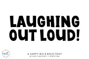 Laughing Out Loud Font, a Font by Miss Tiina (Thumbnail 1 of 2)