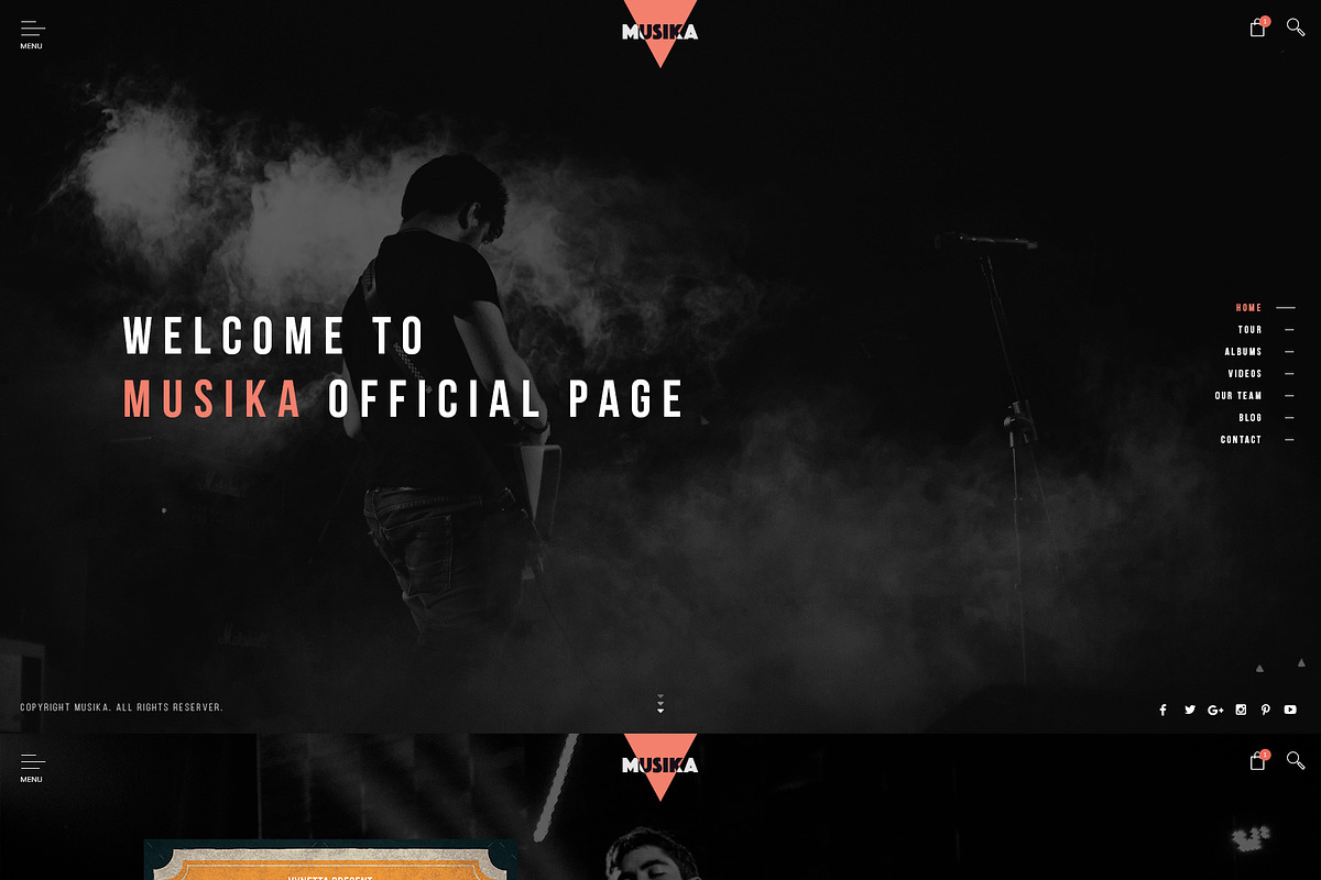 Musika - Music Band WP Theme, a WordPress Template by TemPlaza (Photo 3 of 5)