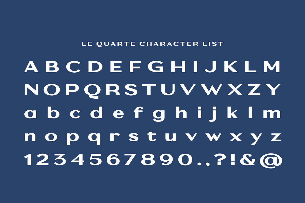 Le Quarte - Modern Luxury Sans Serif, a Sans Serif Font by Typia Nesia (Photo 2 of 12)