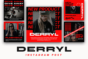 Derryl Instagram Template