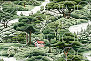 JADE CHINOISERIE. Toile de Jouy, a Pattern Graphic by RefinedFantasyStudio (Thumbnail 7 of 9)