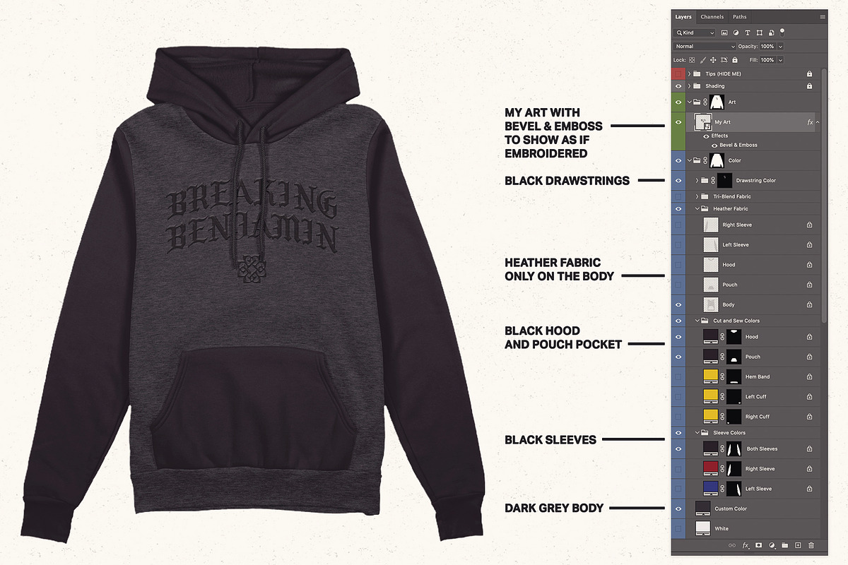 Mockup Your Merch Apparel Bundle, a Merchandise Mockup by Brent Galloway (Photo 7 of 7)