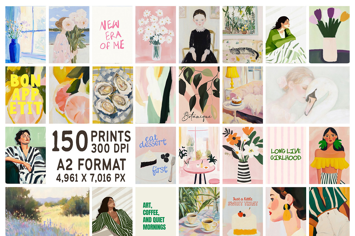 MIXED PRINTS WAll ART GALLERY, a Background Graphic by lerinartstudio (Photo 9 of 13)