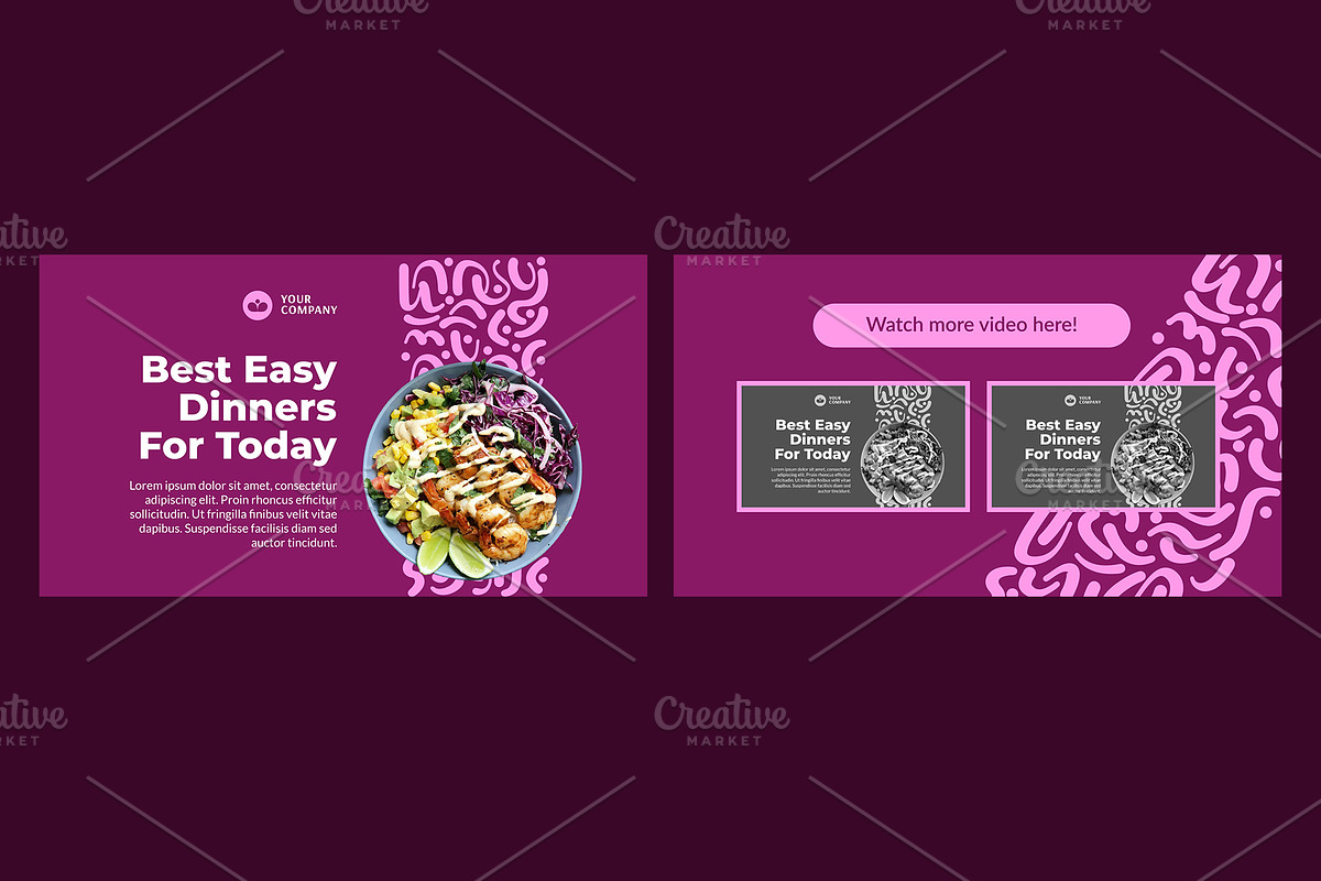 Restaurant Youtube Thumbnail, a Social Media Template by hekenostudio (Photo 2 of 4)