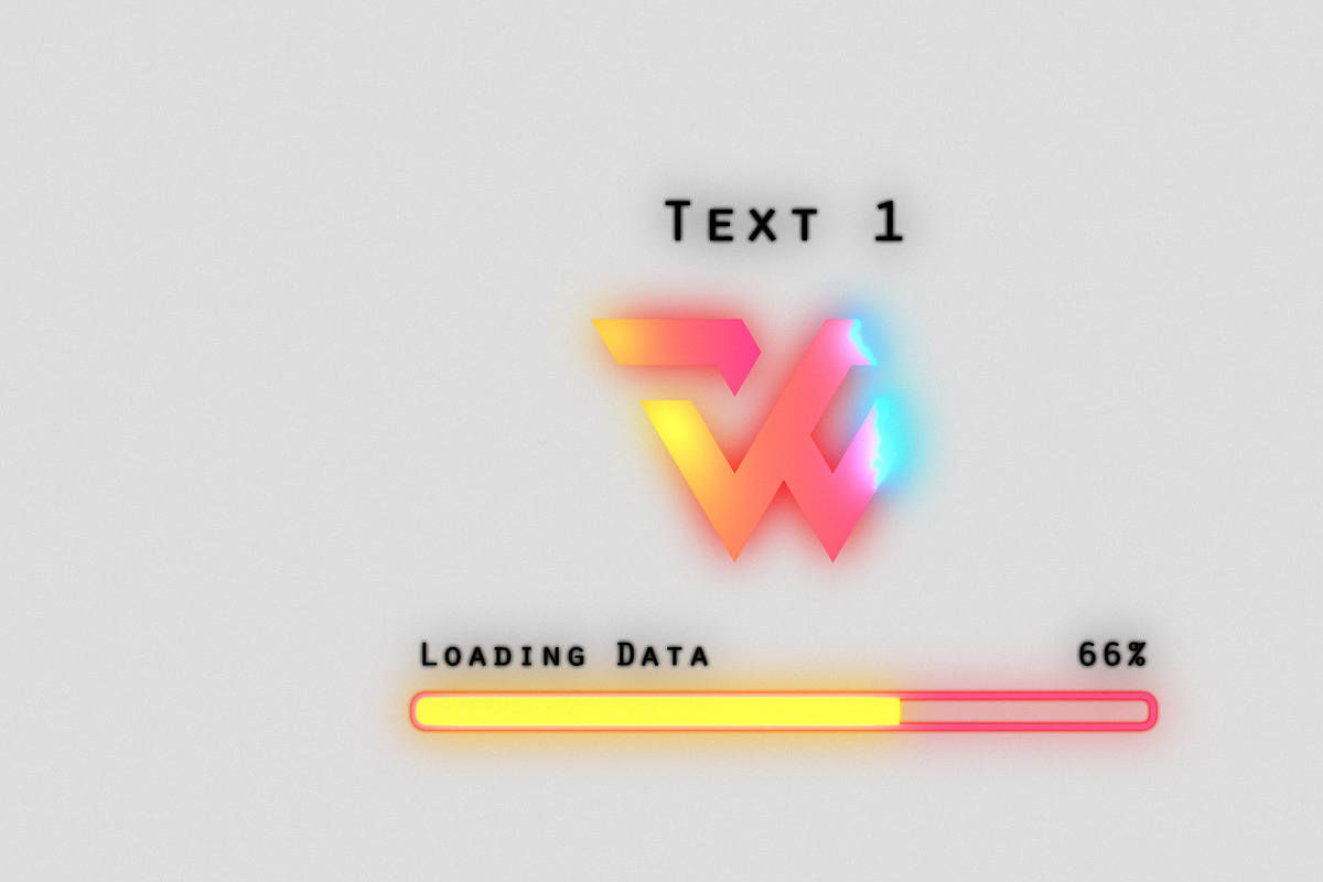 Dissolve Zoom Loading Bar Logo Reveal | Creative Market