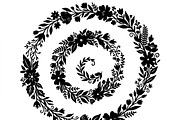 50 Elegant Floral Leaf Spiral Frame, a Decorative Illustration by Amazin_art (Thumbnail 14 of 39)