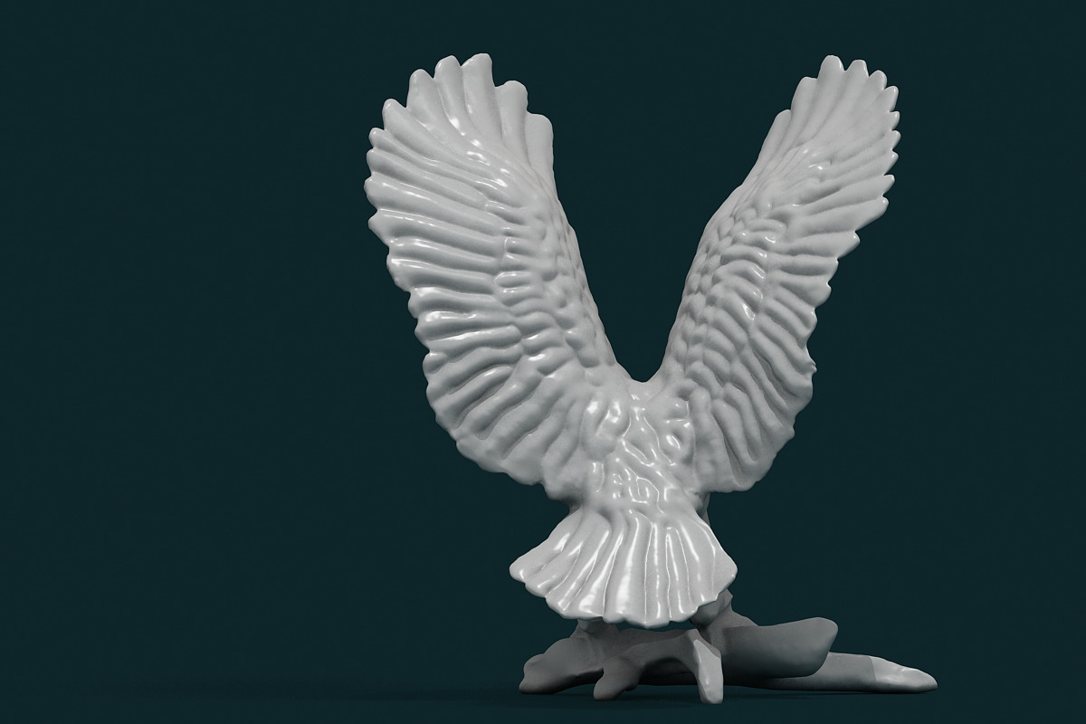 Eagle Figurine, an Animal 3D Model by Giimann (Photo 5 of 8)