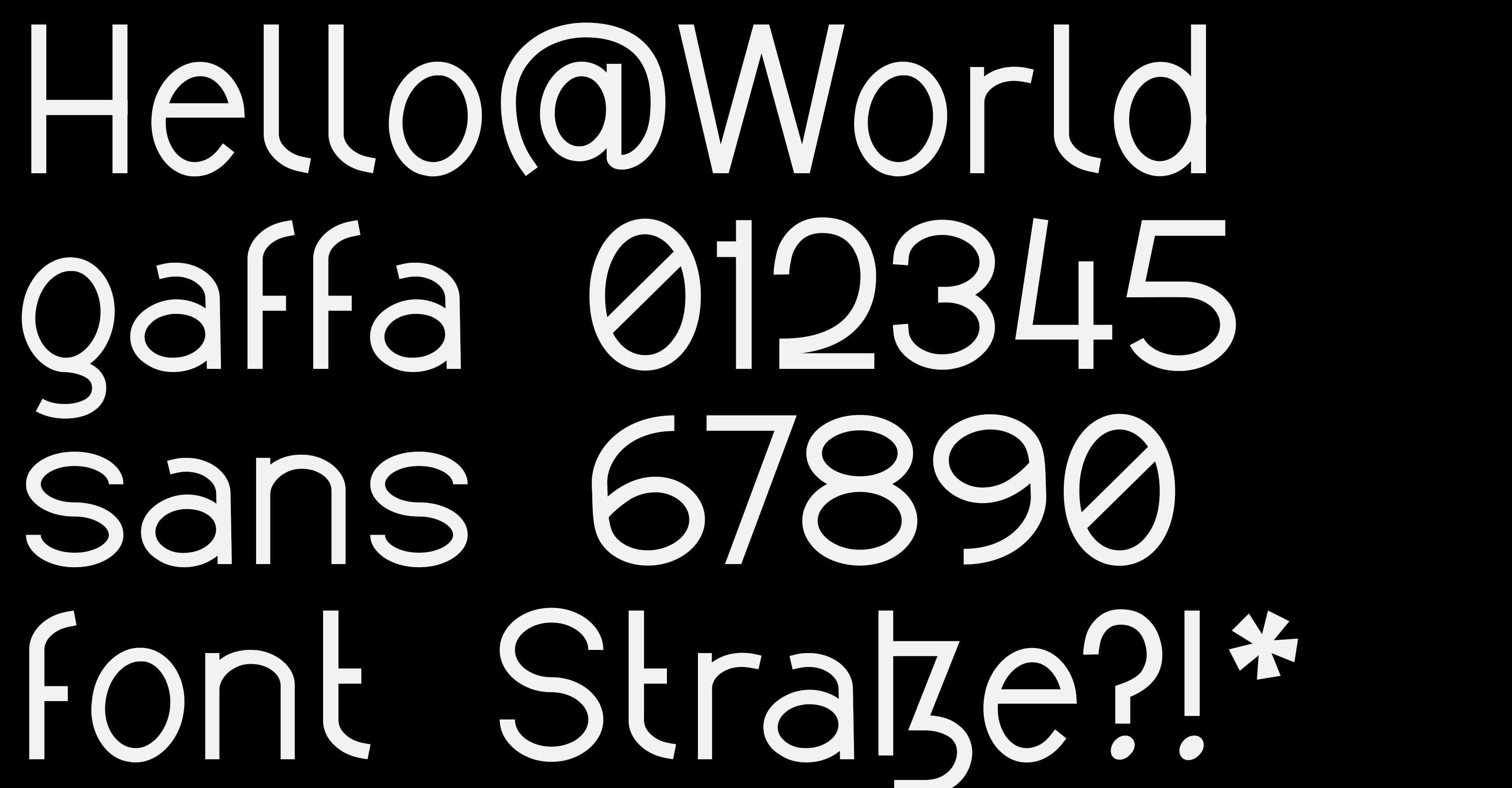 Modern Awkward Gaffa Sans, a Sans Serif Font by Michael Design