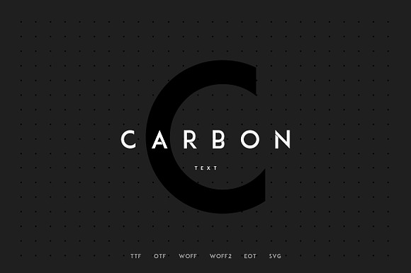 Carbon - Modern WebFont preview 8