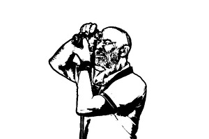 Isolated graphic man taking photos, a Person Illustration by DanFLCreativo