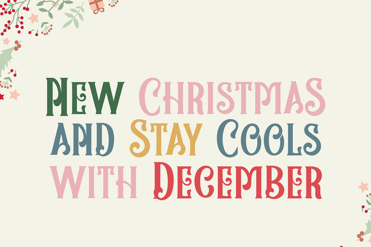Fishtail Christmas, a Handwritten Font by Mini_World (Photo 2 of 7)