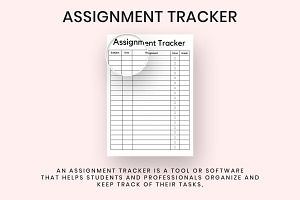 Printable Assignment Tracker Temp