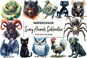 Scary Animals Sublimation, an Illustration by DreamArtGraphic (Thumbnail 1 of 3)